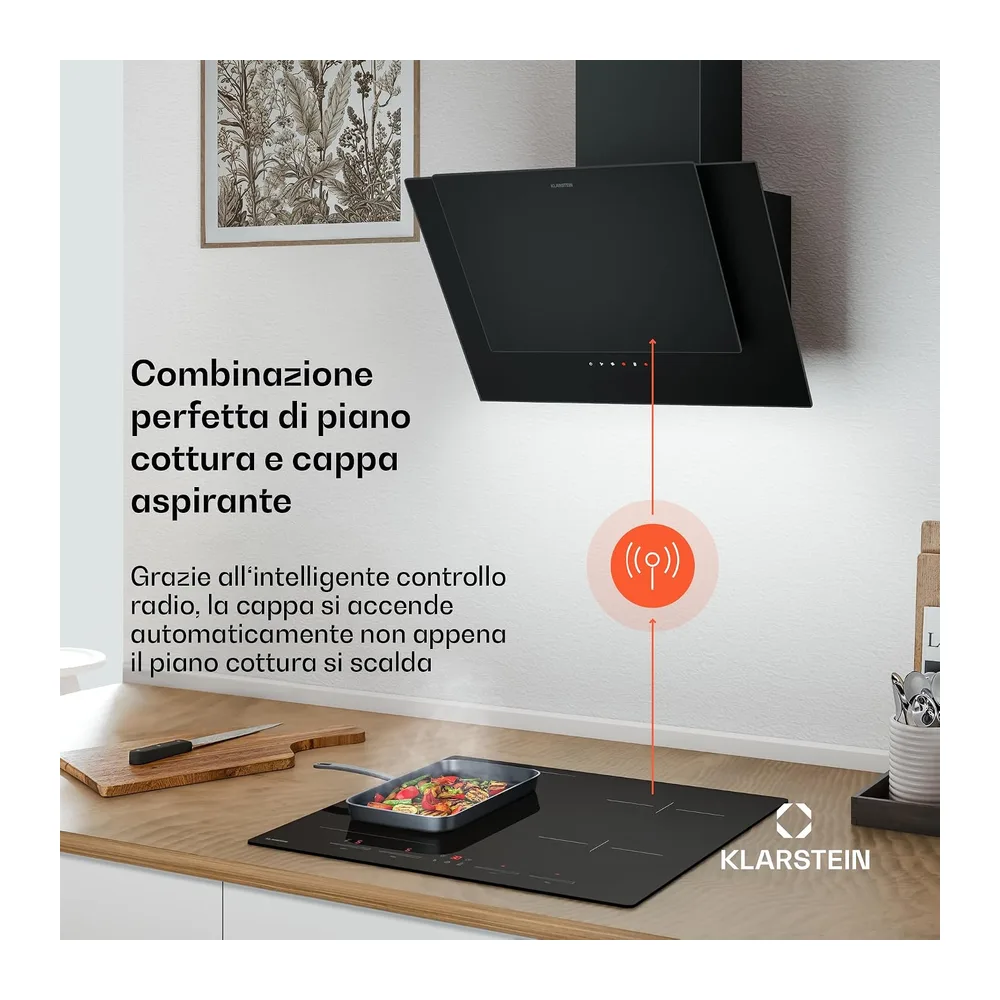 Klarstein HaloSync Piano Induzione con Cappa Integrata — 2