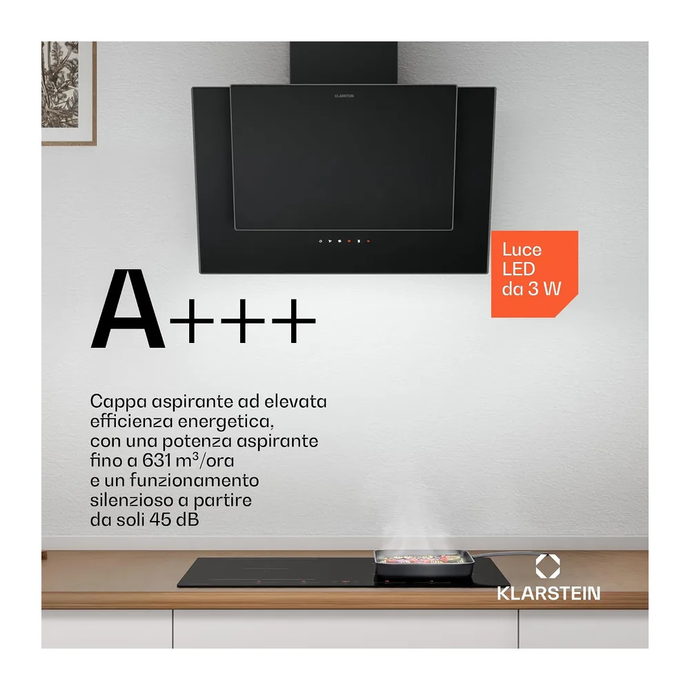 Klarstein HaloSync Piano Induzione con Cappa Integrata — 5