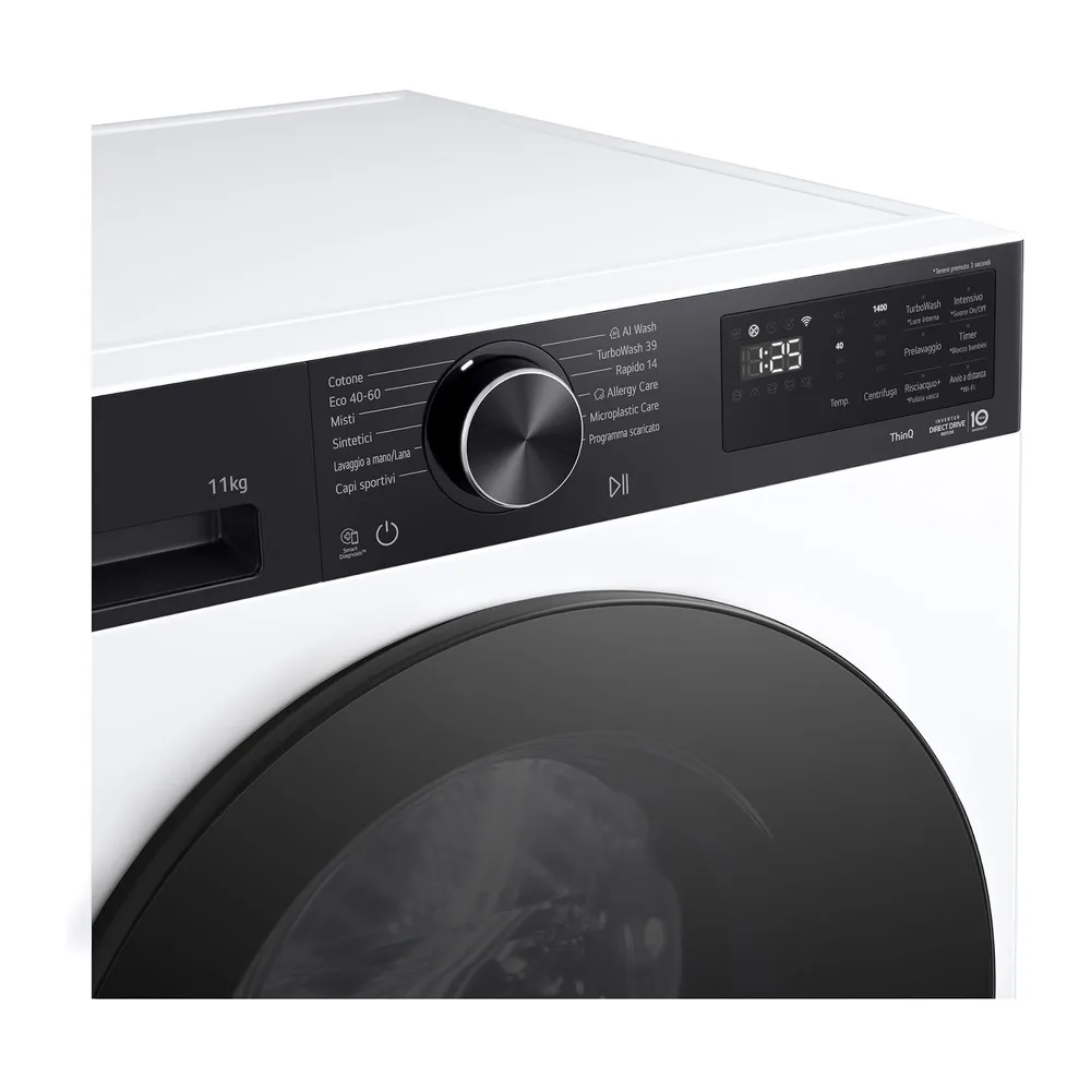 LAV INTELL 11KG A-40 BIANCO+P NERO [Classe di efficienza energetica A] — 3