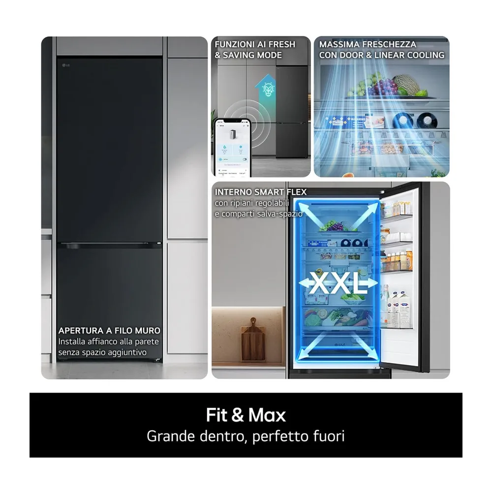 LG GBBS323CPY - Frigorifero Combinato No Frost 375 Litri Libera Installazione Argento Classe energetica C — 3