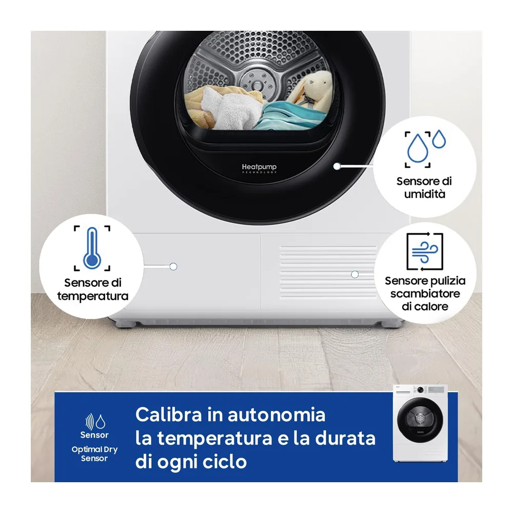 Samsung Asciugatrice Crystal EcoDry DV80DG52B0AHET — 4