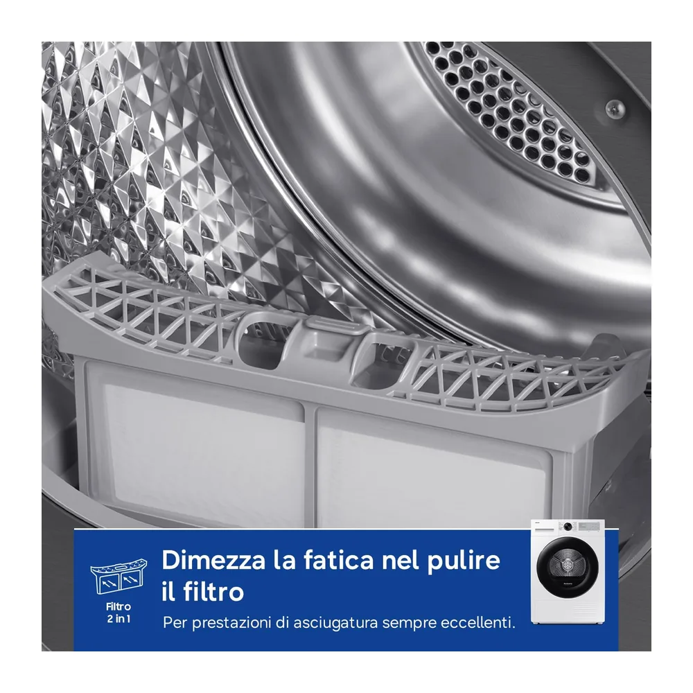 Samsung Asciugatrice Crystal EcoDry DV80DG52B0AHET — 6