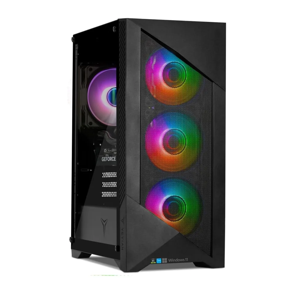 YEYIAN Gaming PC EdgeESP | Intel i5-14400F 10 core (4,7 GHz OC) | NVIDIA RTX 5060 8 GB GDDR7 | 32 GB DDR5