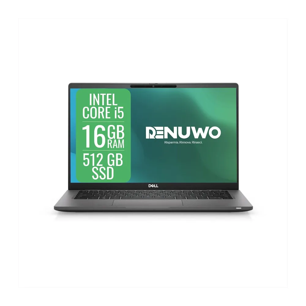 DELL Latitude Laptop Computer Business, Pc Portatile Notebook Intel i5 11th, Ram 16 Gb, SSD 512 Gb, Display