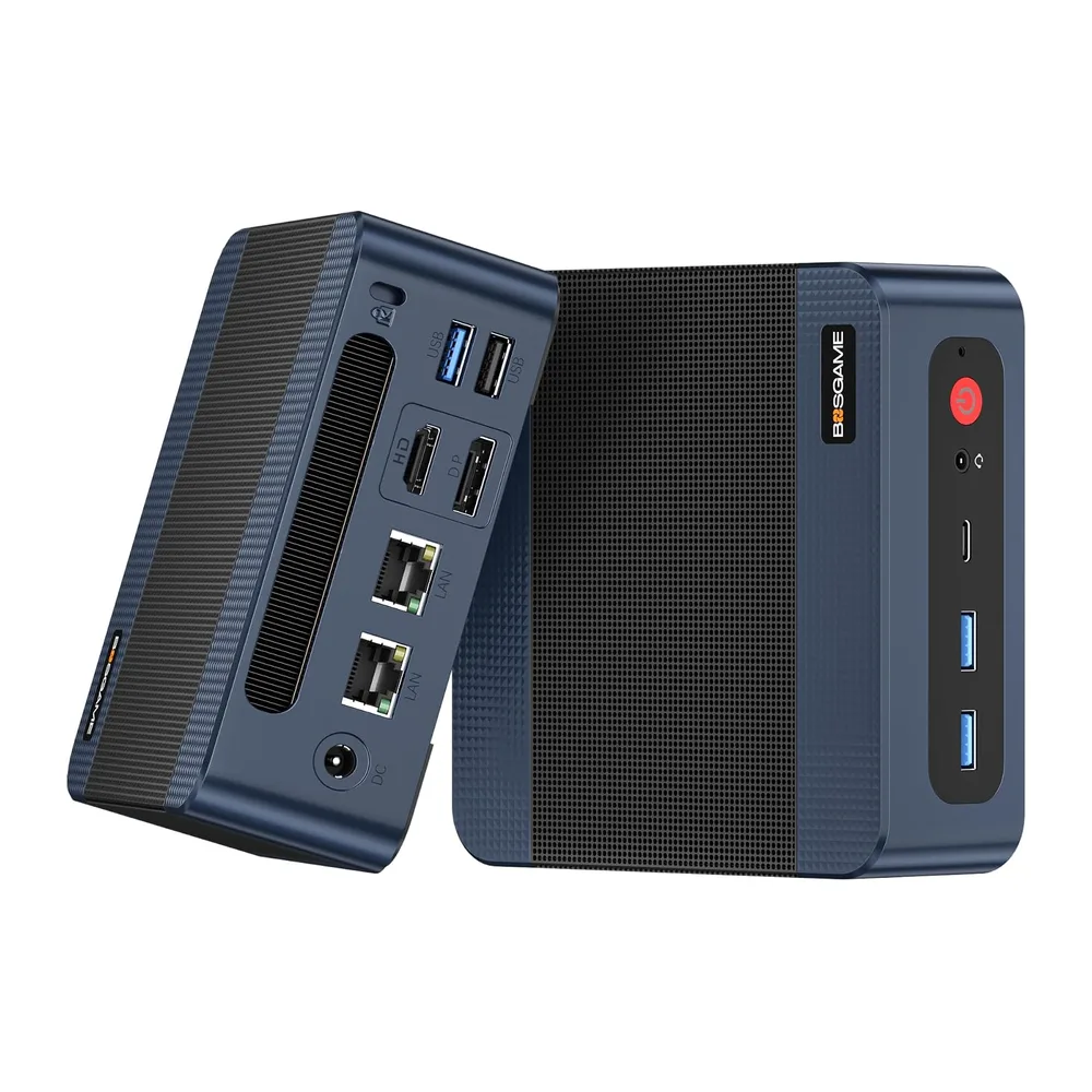 BOSGAME P3 Lite Mini PC ufficio-gaming, Ryzen 7 6800H (fino a 4,7 GHz), 32 GB RAM DDR5, 1 TB SSD PCIe 4.0