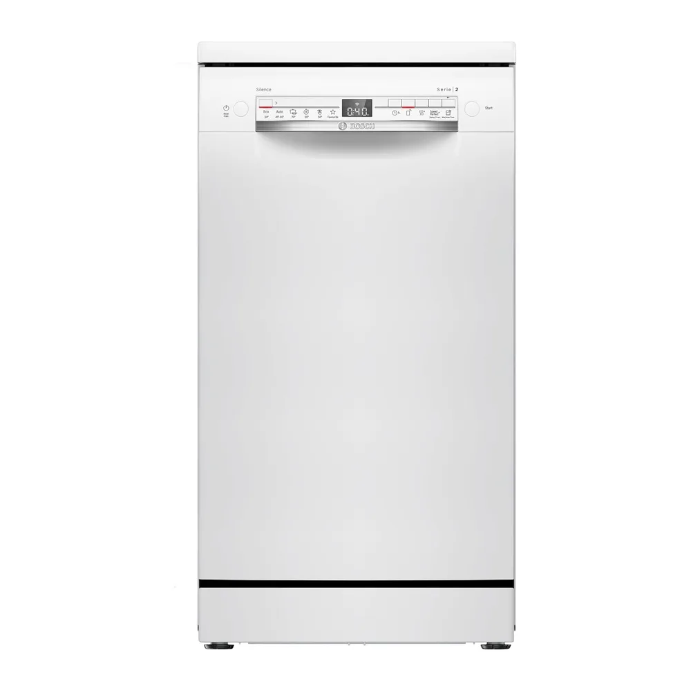 Serie 2, Lavastoviglie a libera 45 cm, Bianco, SPS2HKW55E [Classe di efficienza energetica D]