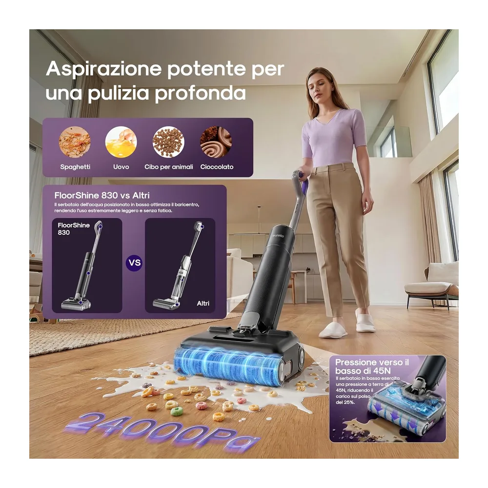 EUREKA FloorShine 830 Aspirapolvere Lavapavimenti 24000Pa — 3