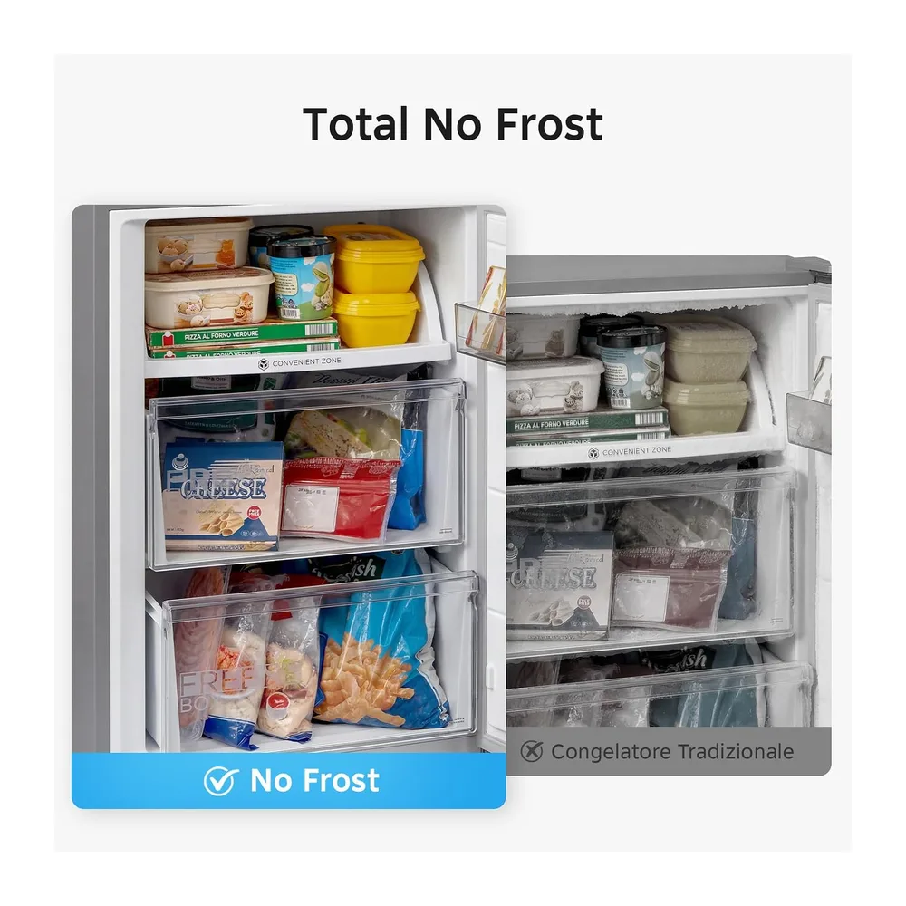 Midea 338 L Frigorifero Combinato, Total No Frost, MERB345MGC46EU [Classe di efficienza energetica C] — 6