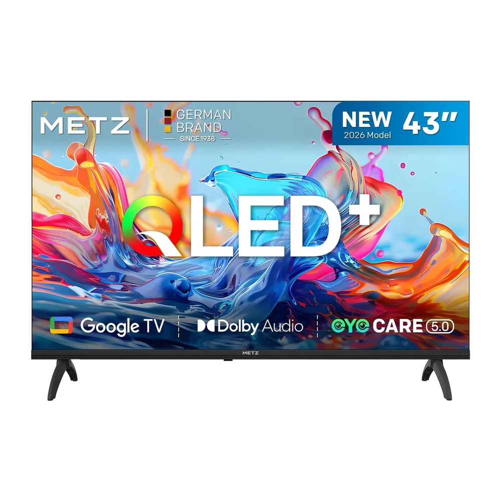 Metz Smart TV 43” Gen 6 QLED + 2026 Nuovo Modello (43MQH7000Z) [Classe di efficienza energetica E]