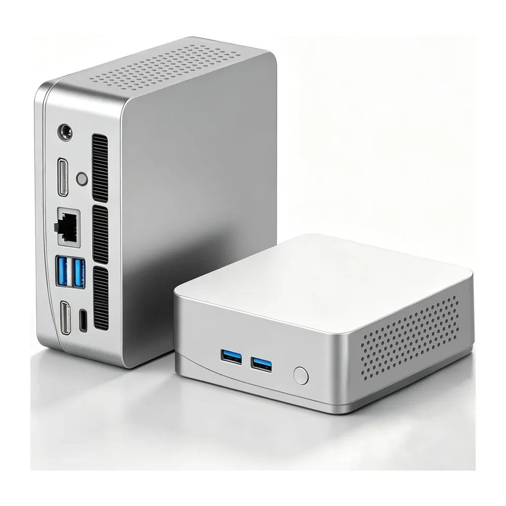 Mini PC 3200U (fino a 3,5 GHz) 8 GB RAM 256 GB SSD Win11 WLAN5/Bluetooth/RJ45 LAN 1000M/USB*4/USB-C*2/HDMI*2