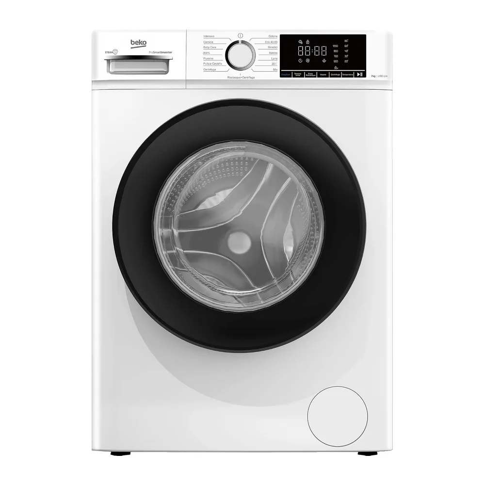 Beko BMX7126DB lavatrice Caricamento frontale 7 kg 1200 Giri/min Bianco [Classe di efficienza energetica A]