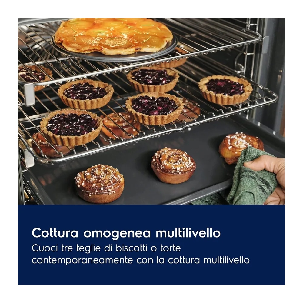 Electrolux Serie 600 FORNO INCASSO STEAM CRISP (25% vapore) CLASSE A 60 CM LOC3H44TX MADE IN ITALY [Classe di — 4