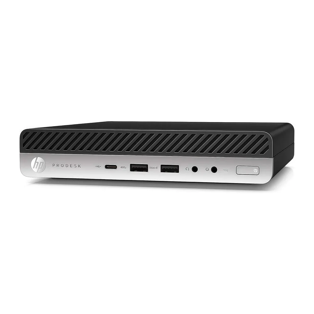HP EliteDesk 800 G4 mini PC desktop, Intel Core i5-8500, 8 GB RAM, 256 GB SSD, WiFi, Bluetooth, tastiera USA, — 3