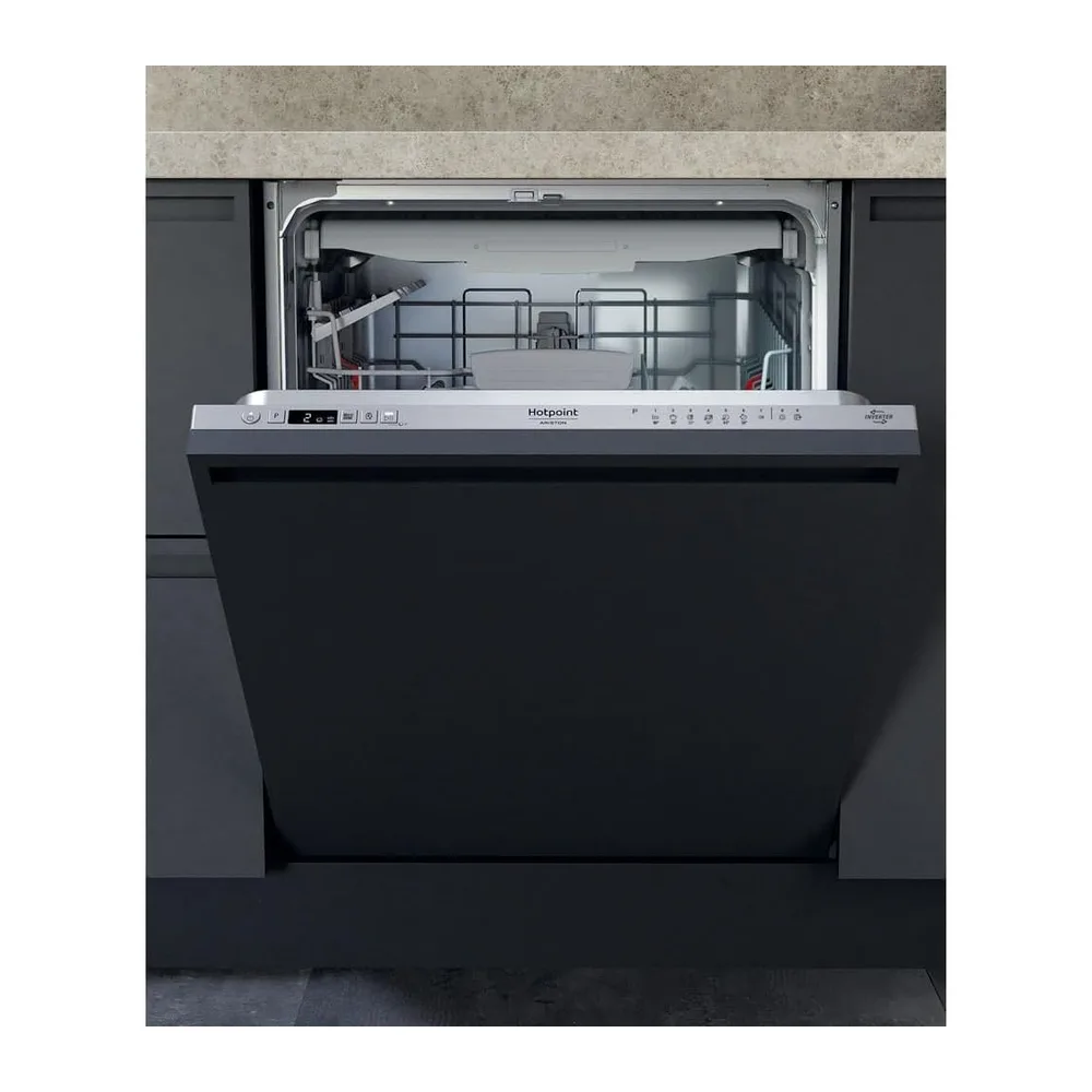 Hotpoint Ariston HA4IFC14BS, Lavastoviglie 60cm, classe C, 14 coperti, 44dBA, cerniere sliding [Classe di