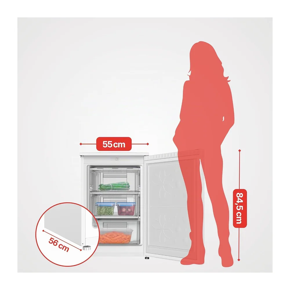 Amica Mini congelatore autoportante 84,5 x 55 x 56 cm — 3