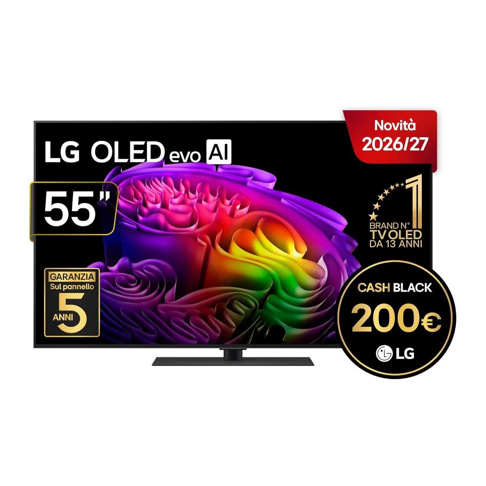 LG OLED evo AI 55 Pollici, Serie G6S 2026 Smart TV 4K - OLED55G66LS [Classe di efficienza energetica E] — 2