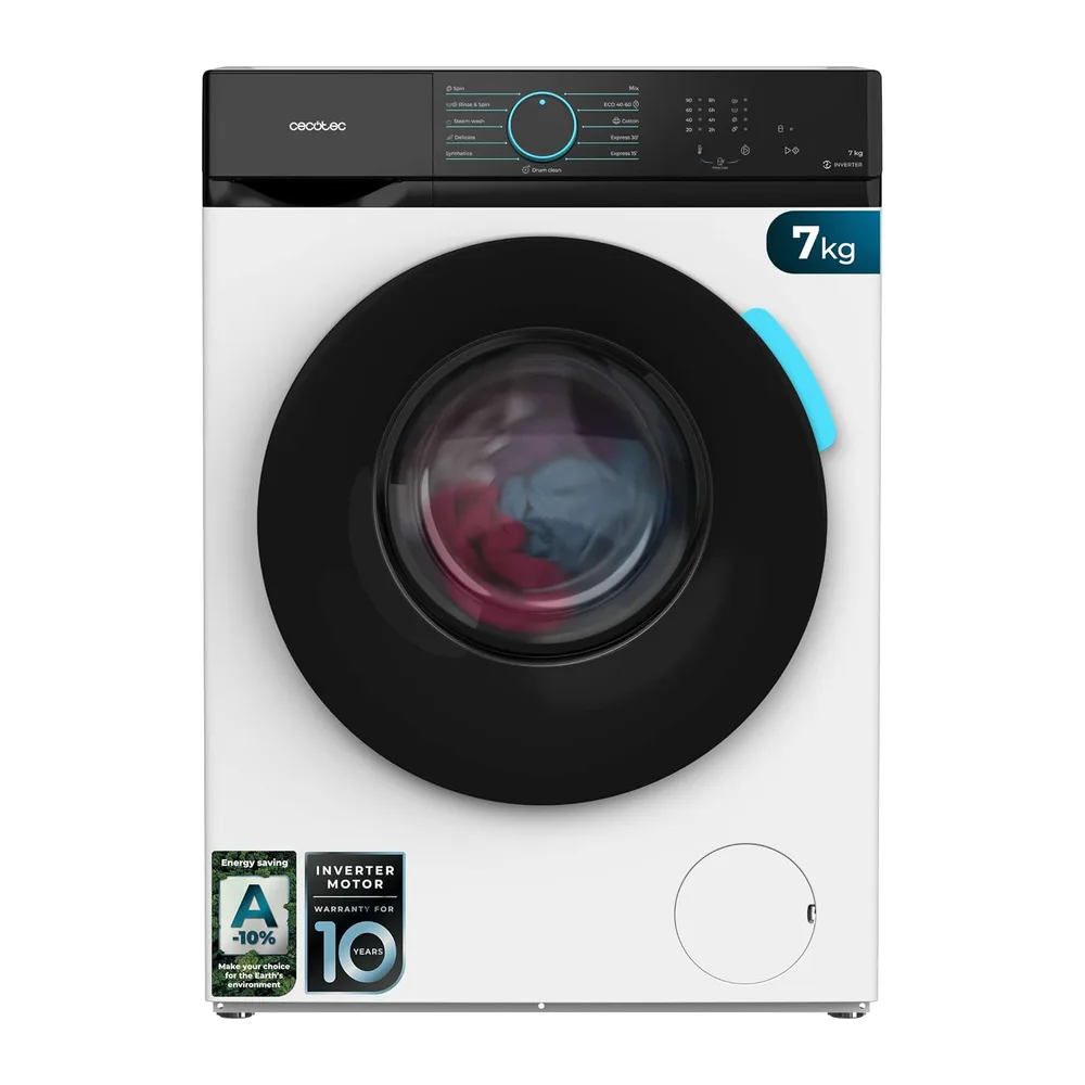 Cecotec Lavatrice 7Kg Carica Frontale Bolero DressCode 7110 Inverter A. 1200RPM