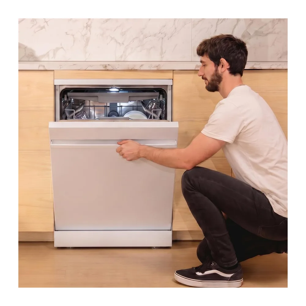 Cecotec Lavastoviglie Libera Installazione 60cm 16 Coperti WiFi Bolero Aguazero 7000 Matt White Glass — 3