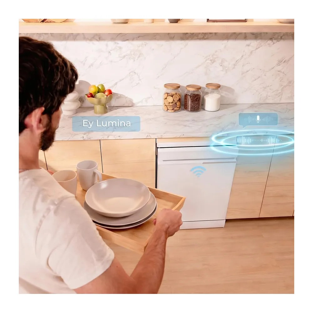 Cecotec Lavastoviglie Libera Installazione 60cm 16 Coperti WiFi Bolero Aguazero 7000 Matt White Glass — 6