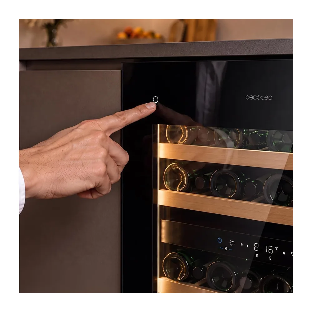 Cecotec Cantinetta Vino Incasso 36 Bottiglie Bolero GrandSommelier Duo 36000 Touch Matt Black Compressor. — 5