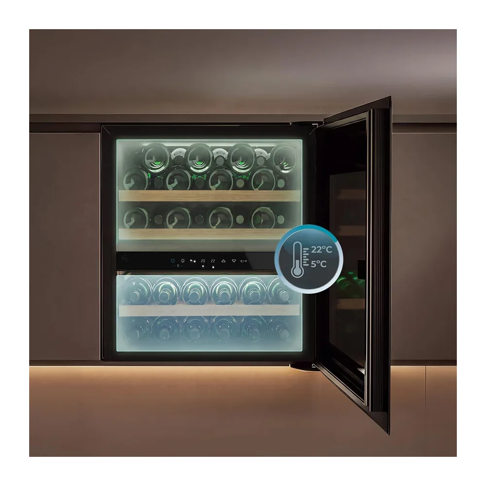 Cecotec Cantinetta Vino Incasso 36 Bottiglie Bolero GrandSommelier Duo 36000 Touch Matt Black Compressor. — 6