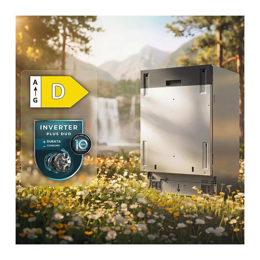 Cecotec Lavastoviglie Incasso 60cm 16 Coperti Bolero Aguazero 6260 Full-BI. Motore Inverter Plus Duo — 4