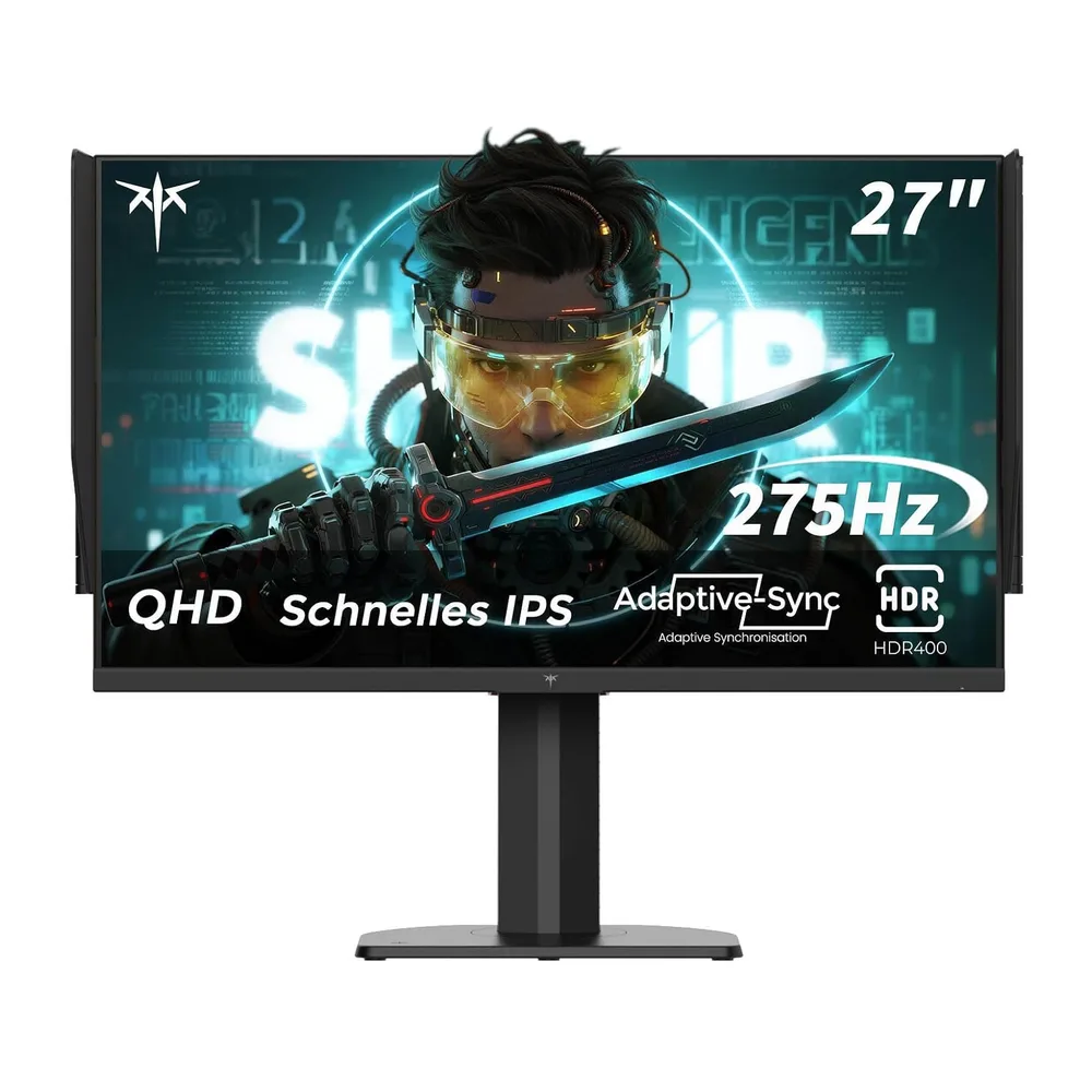 KTC Gaming Monitor 27 Pollici, 275Hz 240Hz, QHD Monitor, Fast IPS, 1ms, 2K QHD 2560 x 1440P Schermo PC,