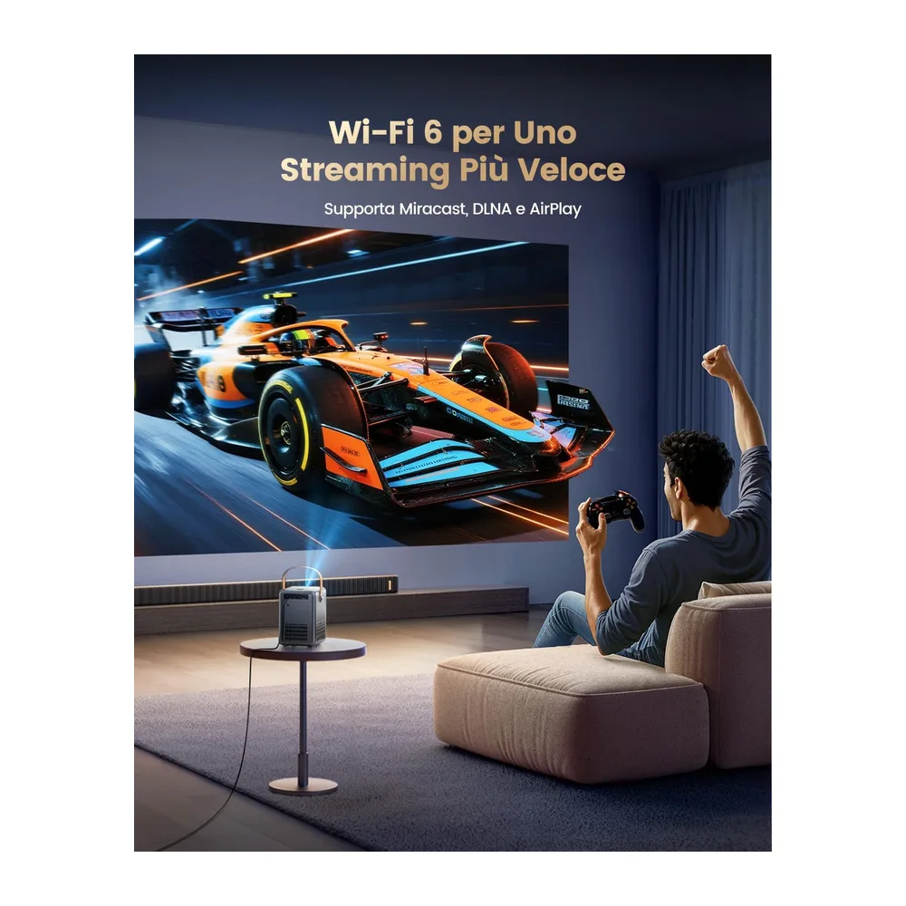 WiMiUS Proiettore Portatile 4K Smart con Netflix Ready — 6