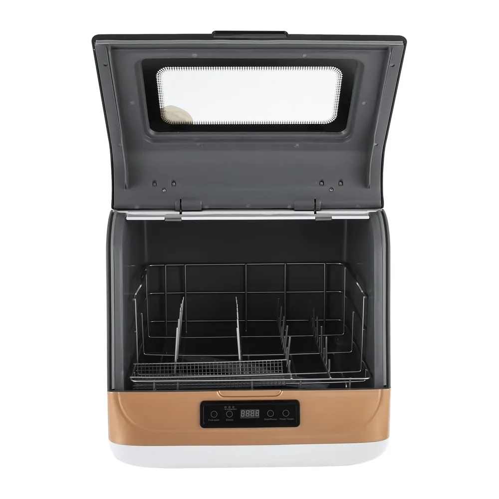 Mini lavastoviglie portatile compatta, pulizia a 360° con diverse modalità, lavastoviglie da tavolo — 3