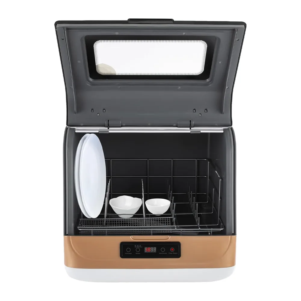 Mini lavastoviglie portatile compatta, pulizia a 360° con diverse modalità, lavastoviglie da tavolo — 4