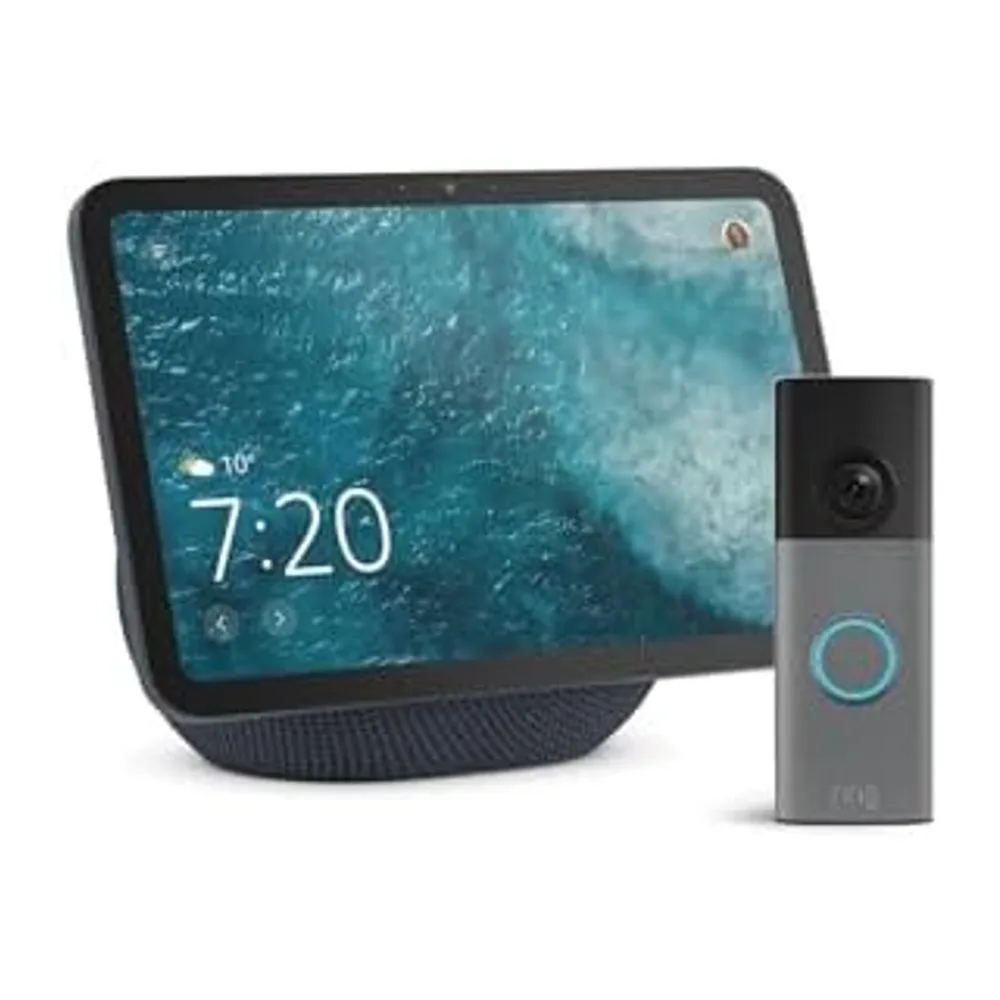 Amazon Echo Show 8 (ultimo modello), Grafite + Ring Videocitofono a batteria (ultimo modello), vedi i
