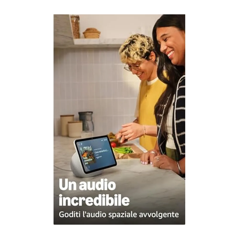 Amazon Echo Show 8 (ultimo modello), Grafite + Ring Videocitofono a batteria (ultimo modello), vedi i — 4