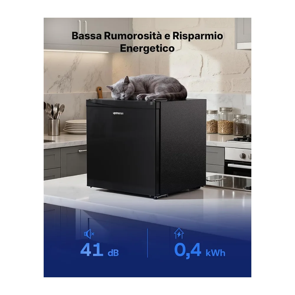 Upstreman 35L Mini Congelatore Compatto, 4 Stelle Congelatore Piccolo -21℃,Porta — 6