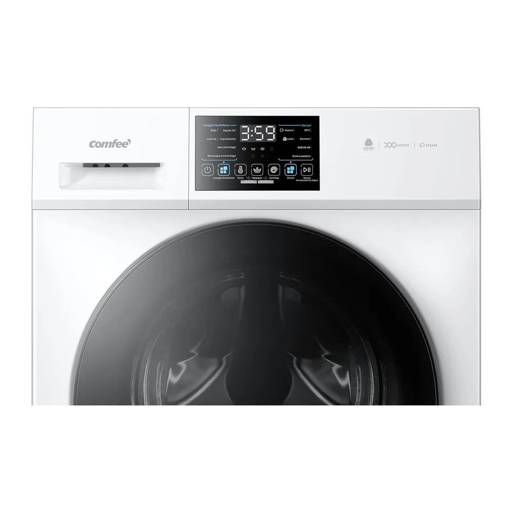 COMFEE' Lavatrice 8 kg Classe A-10% 1400 Giri Motore Inverter Silenzioso [Classe di efficienza energetica A] — 3
