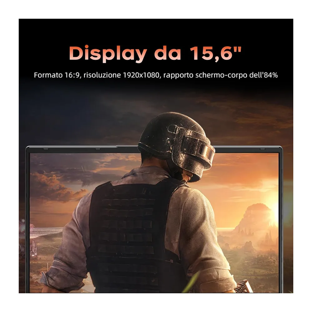 15,6" PC Portatile Ryzen 5 7430U Fino a 4,3 GHz 16GB DDR4 512GB SSD Ufficio — 5
