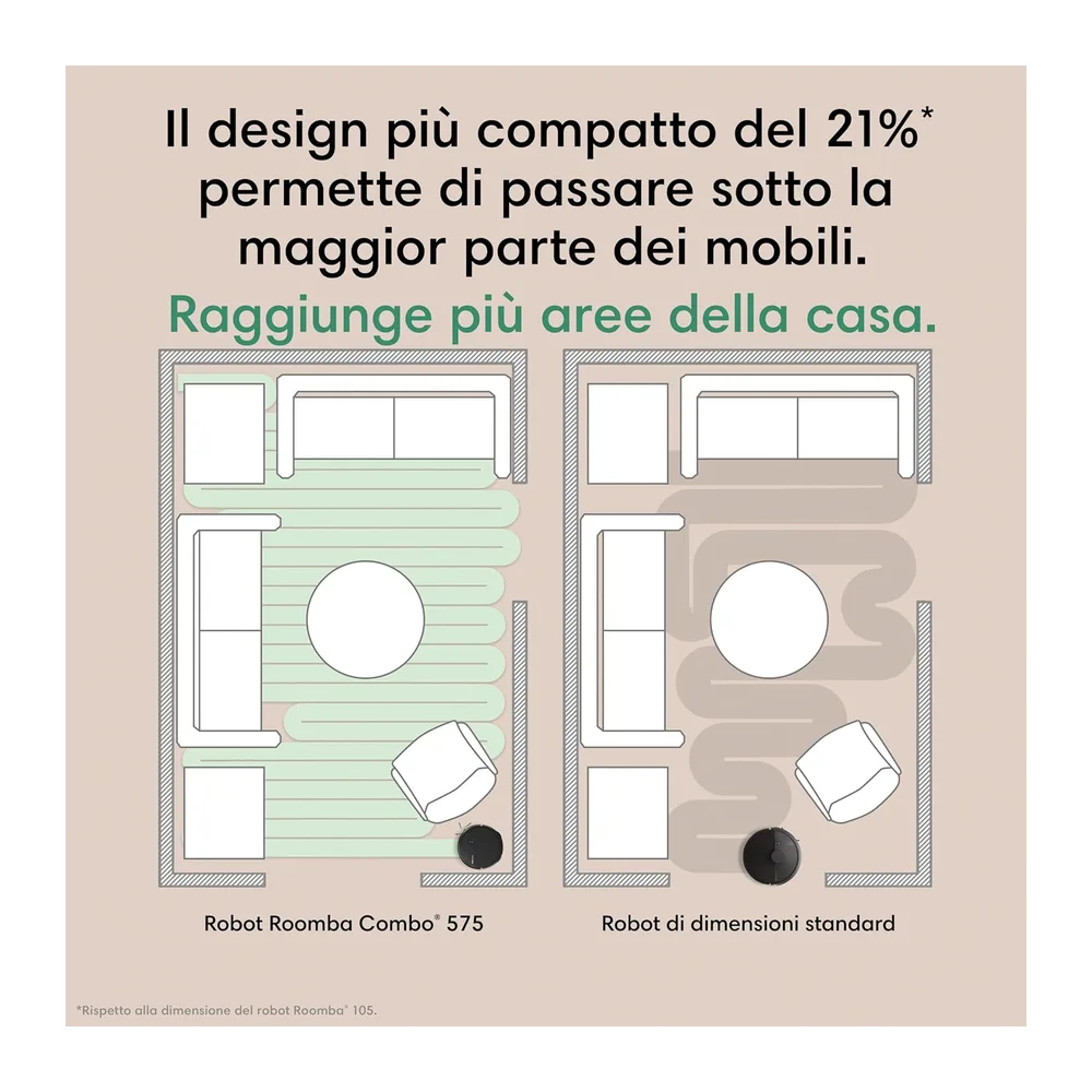 iRobot Roomba® Plus 576 Combo robot aspirapolvere lavapavimenti — 5