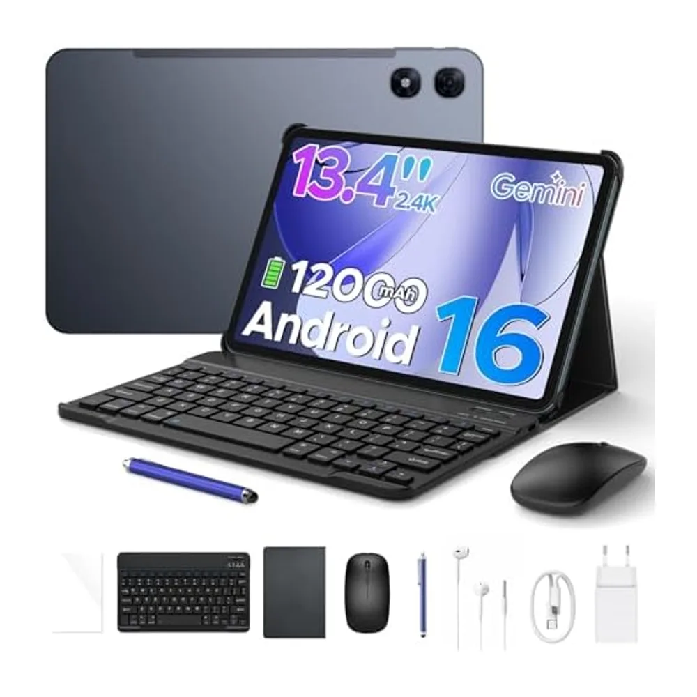 P13 Pro Tablet 13 Pollici, IPS 2.4K, 120Hz,T7280 Octa-Core, 48GB+256GB(TF 2TB), 12000mAh/18W, 16MP+8MP, 4G — 4