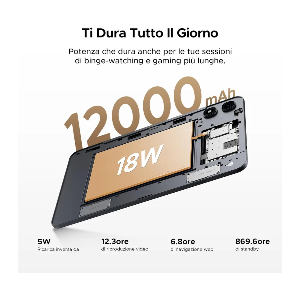 P13 Pro Tablet 13 Pollici, IPS 2.4K, 120Hz,T7280 Octa-Core, 48GB+256GB(TF 2TB), 12000mAh/18W, 16MP+8MP, 4G — 3