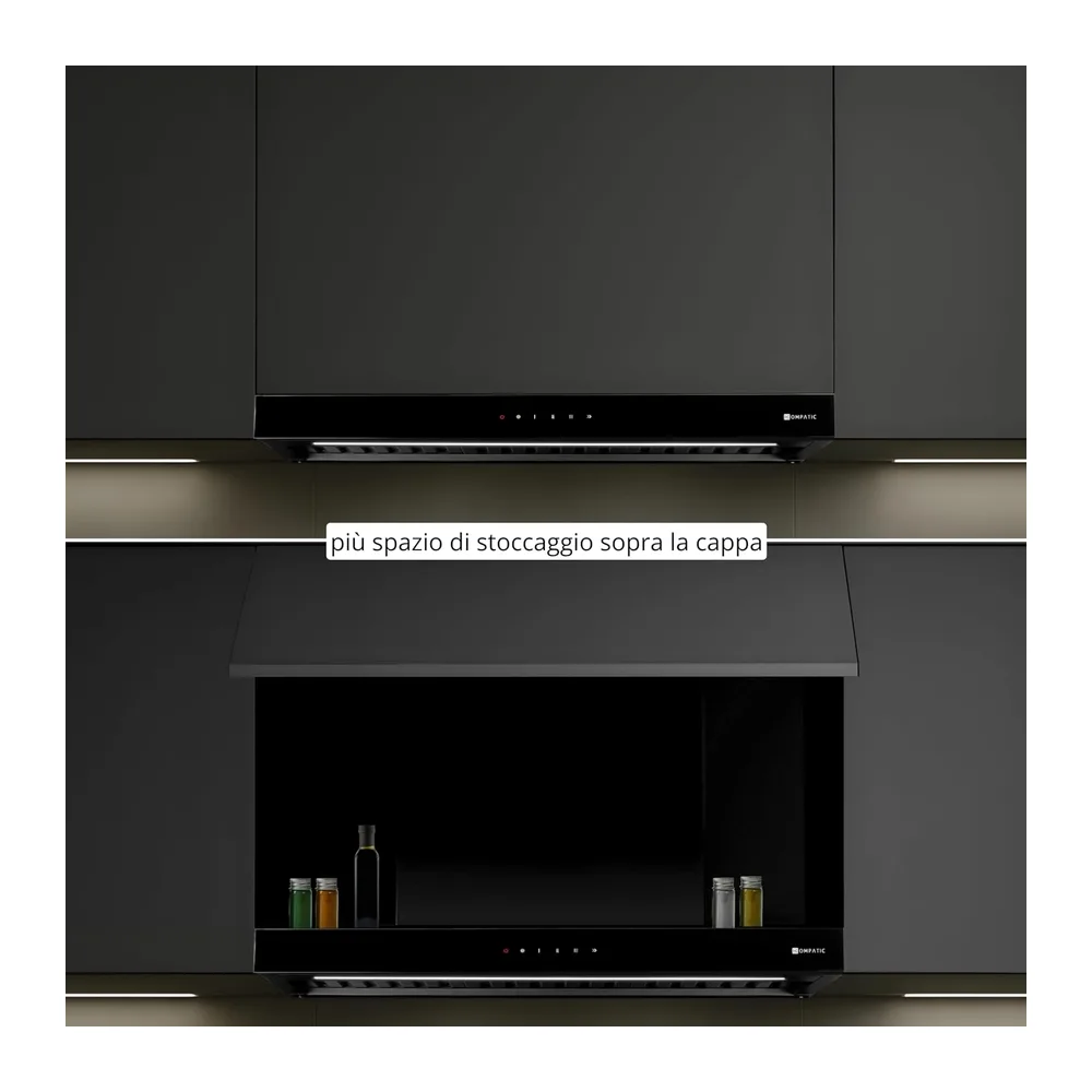 Riva 90 KRV90BI Cappa da Incasso 90 cm, 800 m³/h, Brushless, Classe A+++, Filtri Baffle, Touch, Boost/Super — 4