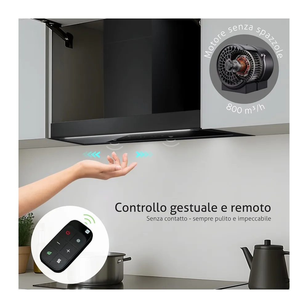 Cappa Aspirante da Incasso Kompatic Yara 90 KPYR90BIB — 3