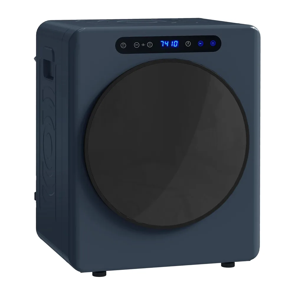 HOMCOM Mini asciugatrice con scarico 5kg con sterilizzazione Blu [Classe di efficienza energetica G]