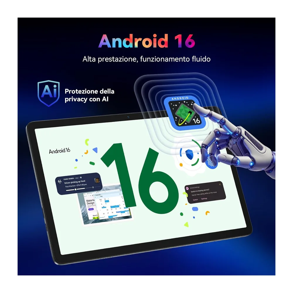 Tablet 10 Pollici Android 16 con Tastiera — 2