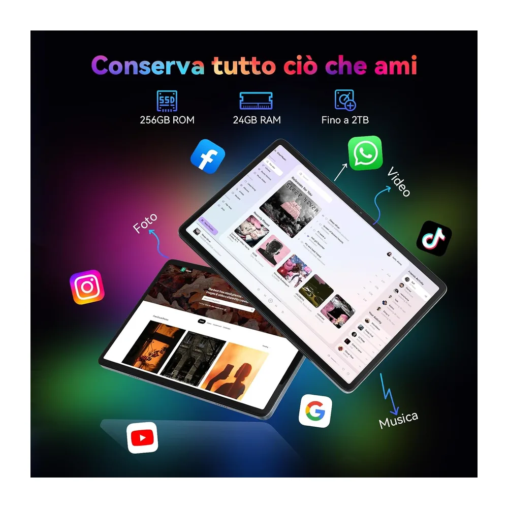 Tablet 10 Pollici Android 16 con Tastiera — 5