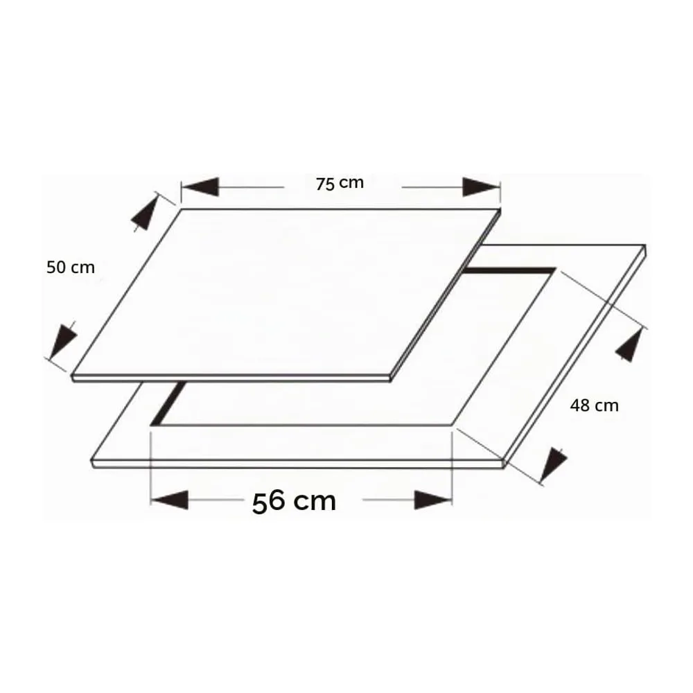 Cecotec Bolero Squad GN 5200F - Piastra a gas a 5 fuochi in acciaio inox, 11 kW, pronta per gas naturale, — 3