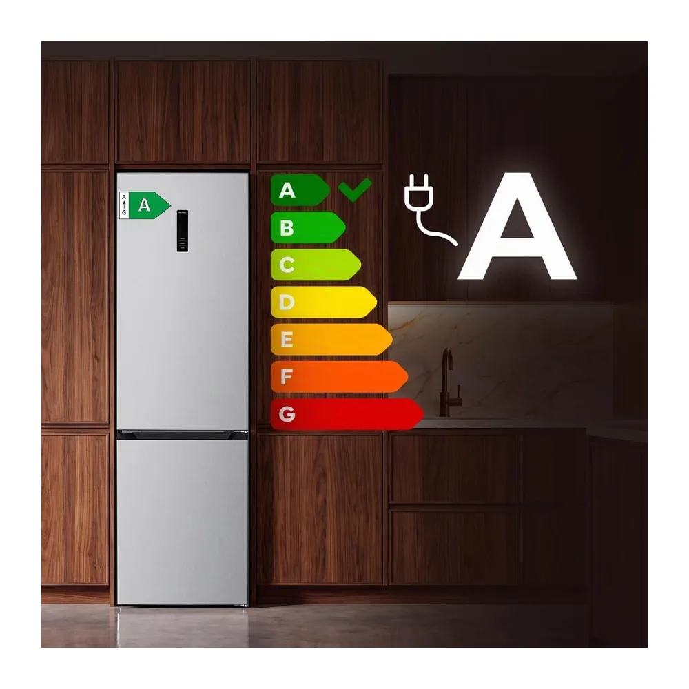 Cecotec Frigorifero Bolero CoolMarket Combi 377 Inox A — 4