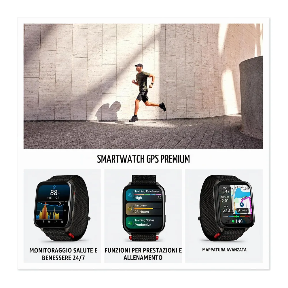 Garmin Venu X1 Smartwatch GPS da 51 mm, AMOLED, batteria da 8 giorni, torcia a LED, nero (Ricondizionato) — 2