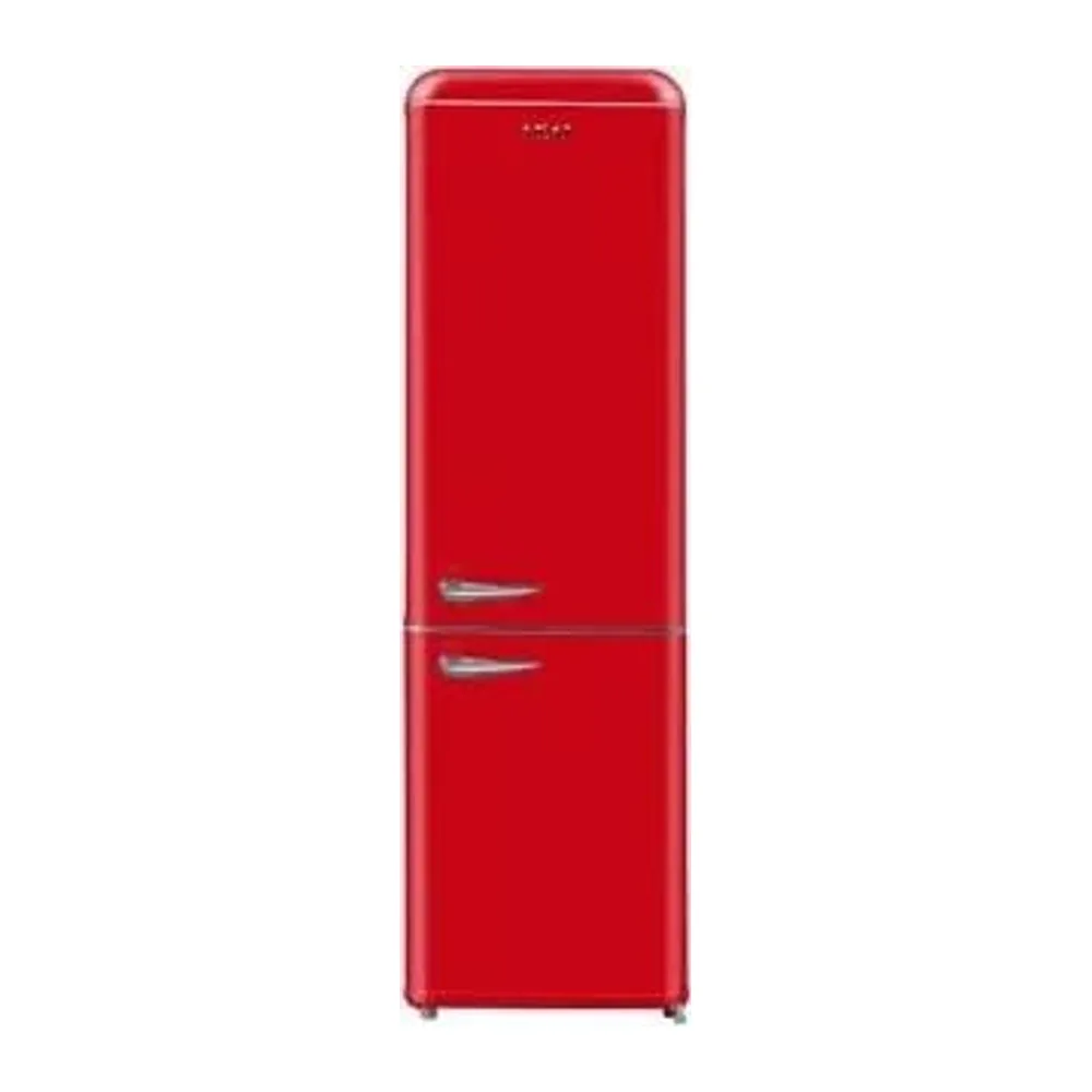 Akai Frigorifero Combinato Vintage Anni 50 CLASS301KRD 184,3x54,5 cm cl. E Rosso [Classe di efficienza — 2