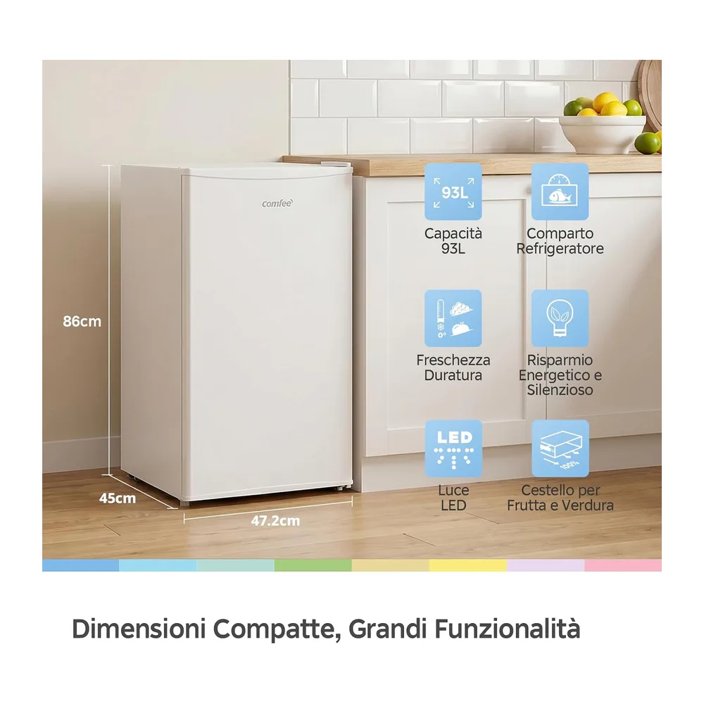 COMFEE' Frigorifero Piccolo Monoporta 93L con Chill Box 0-10℃ — 3
