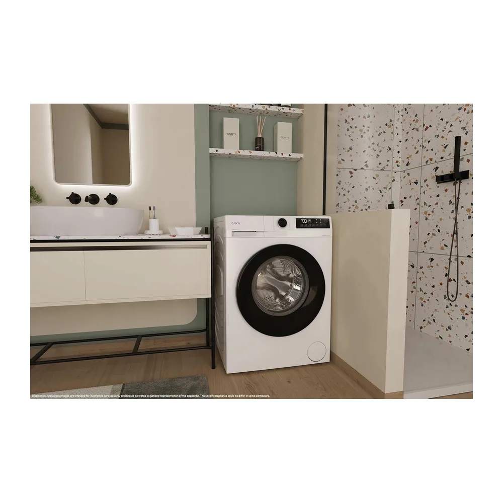Candy ProWash 300 Lavatrice Slim 7 Kg, 1200 Giri, Classe A-15%, Bianca [Classe di efficienza energetica A] — 2