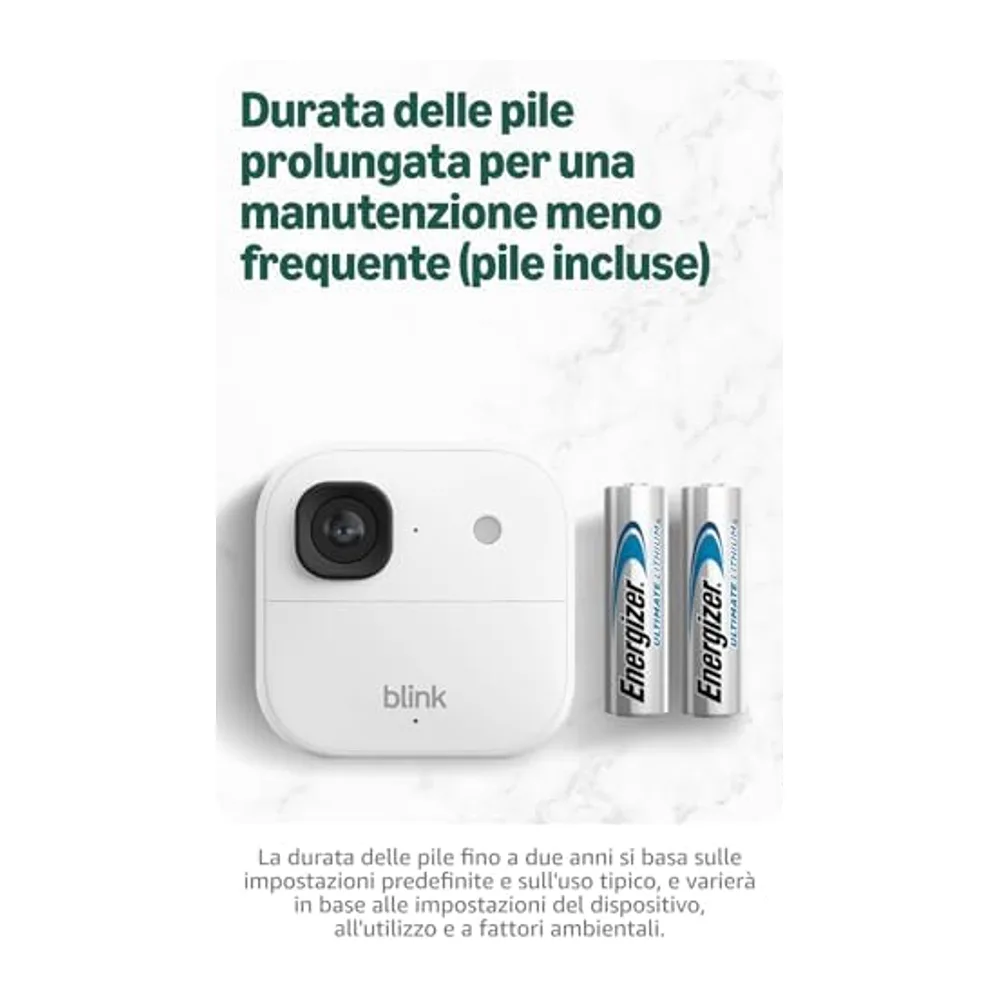 Videocamera esterna 2K+ Blink (ultimo modello) + Pacco batteria Blink Solaris (ultima generazione) — Sistema — 6